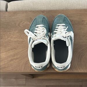 Nike Teal and White Sneakers